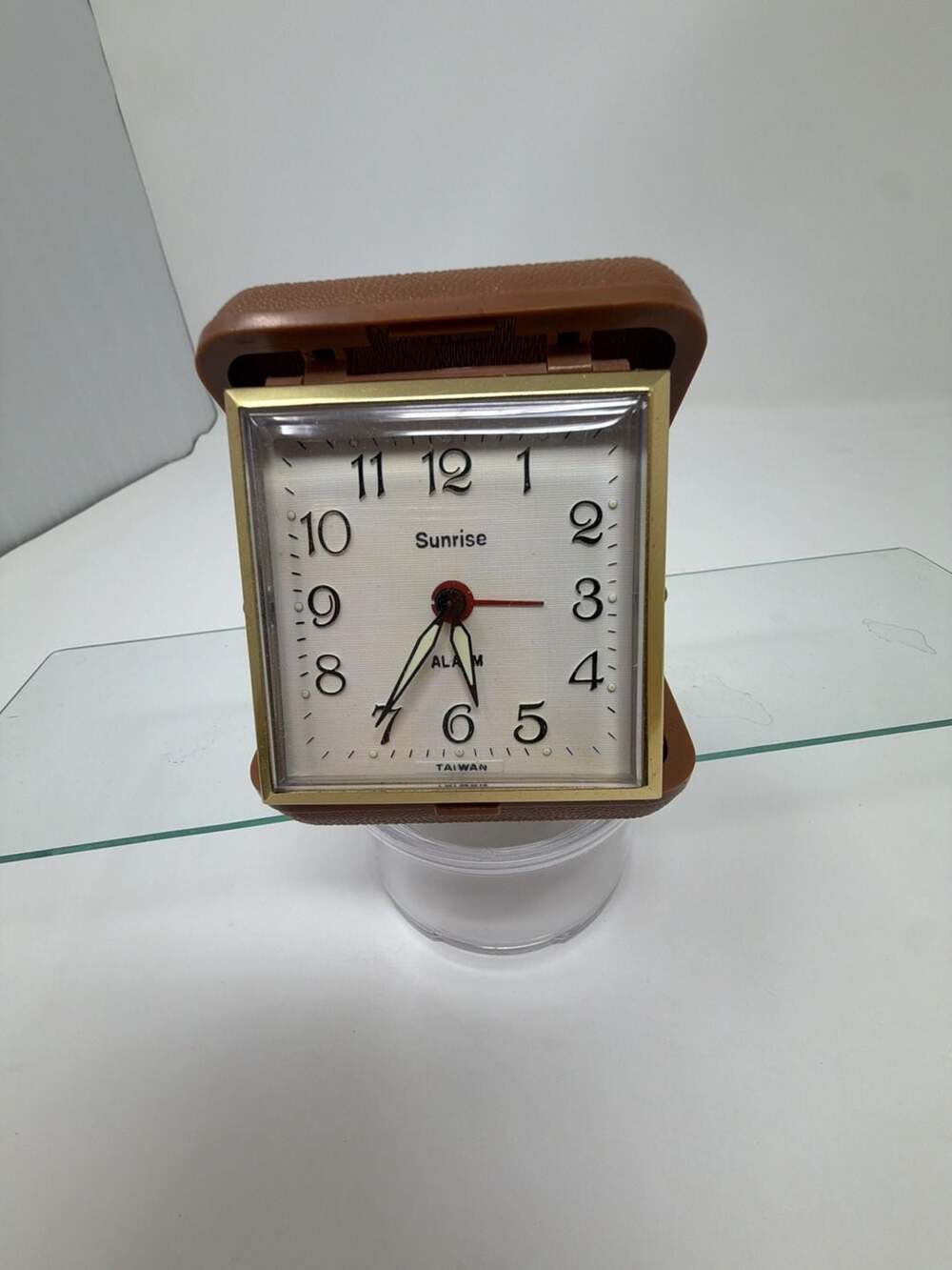 Vintage Sunrise Travel Folding Alarm Clock Model 101-5
